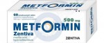Метформин Зентива, таблетки покрытые пленочной оболочкой 500 мг 60 шт