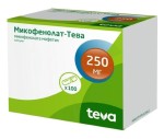 Микофенолат-Тева, капсулы 250 мг 100 шт
