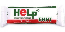 Бинт нестерильный Help р. 7мх14см 36 г/м кв.